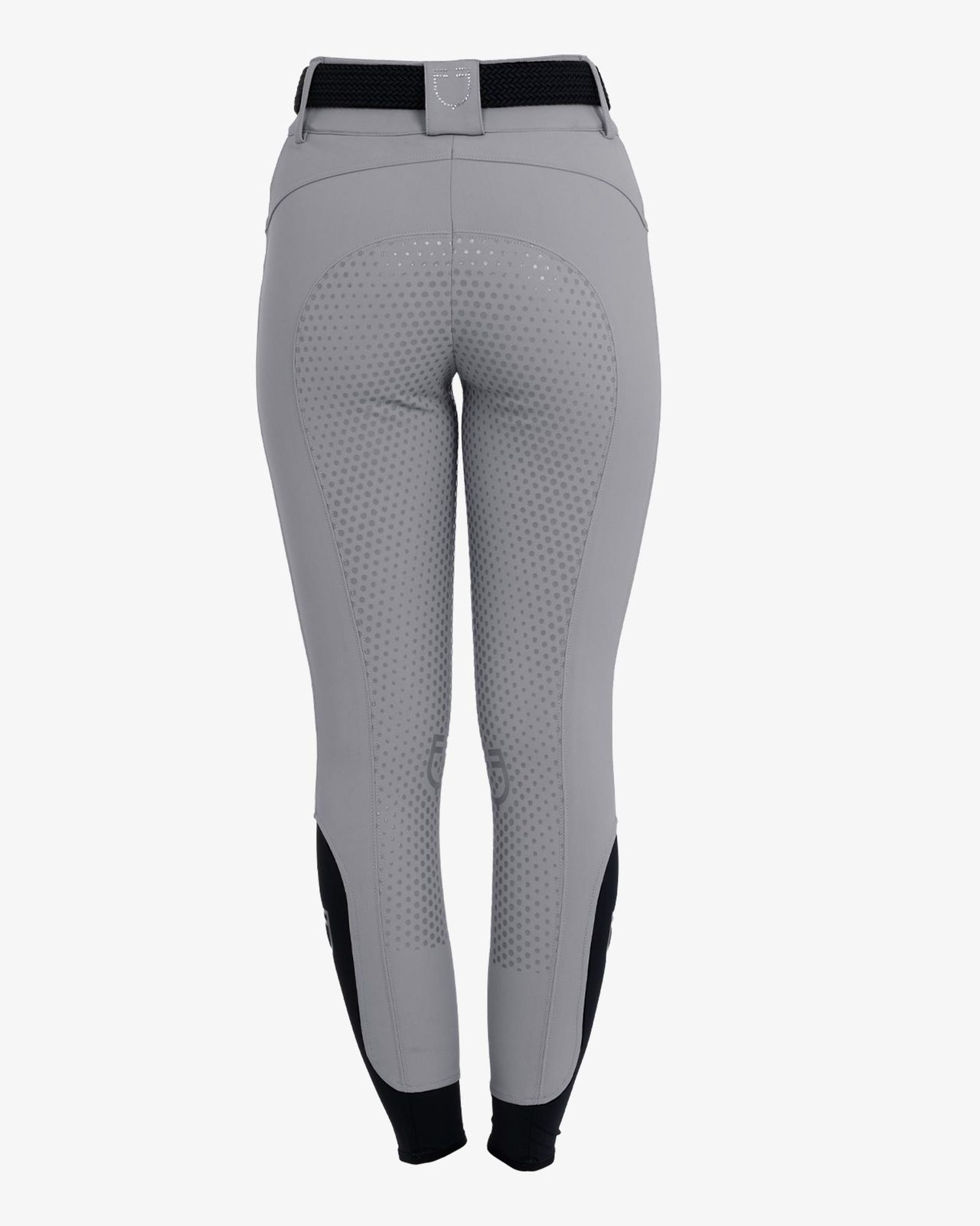 Women's high-waisted full-grip breeches with rhinestone logo