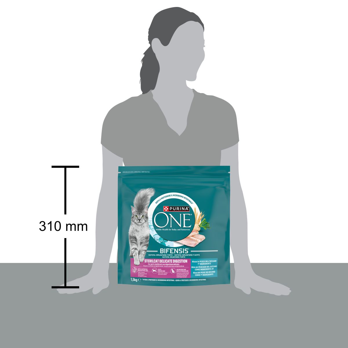 PURINA ONE Sterilcat Delicate Digestion, Ricco in Pesce dell'Oceano selezionato