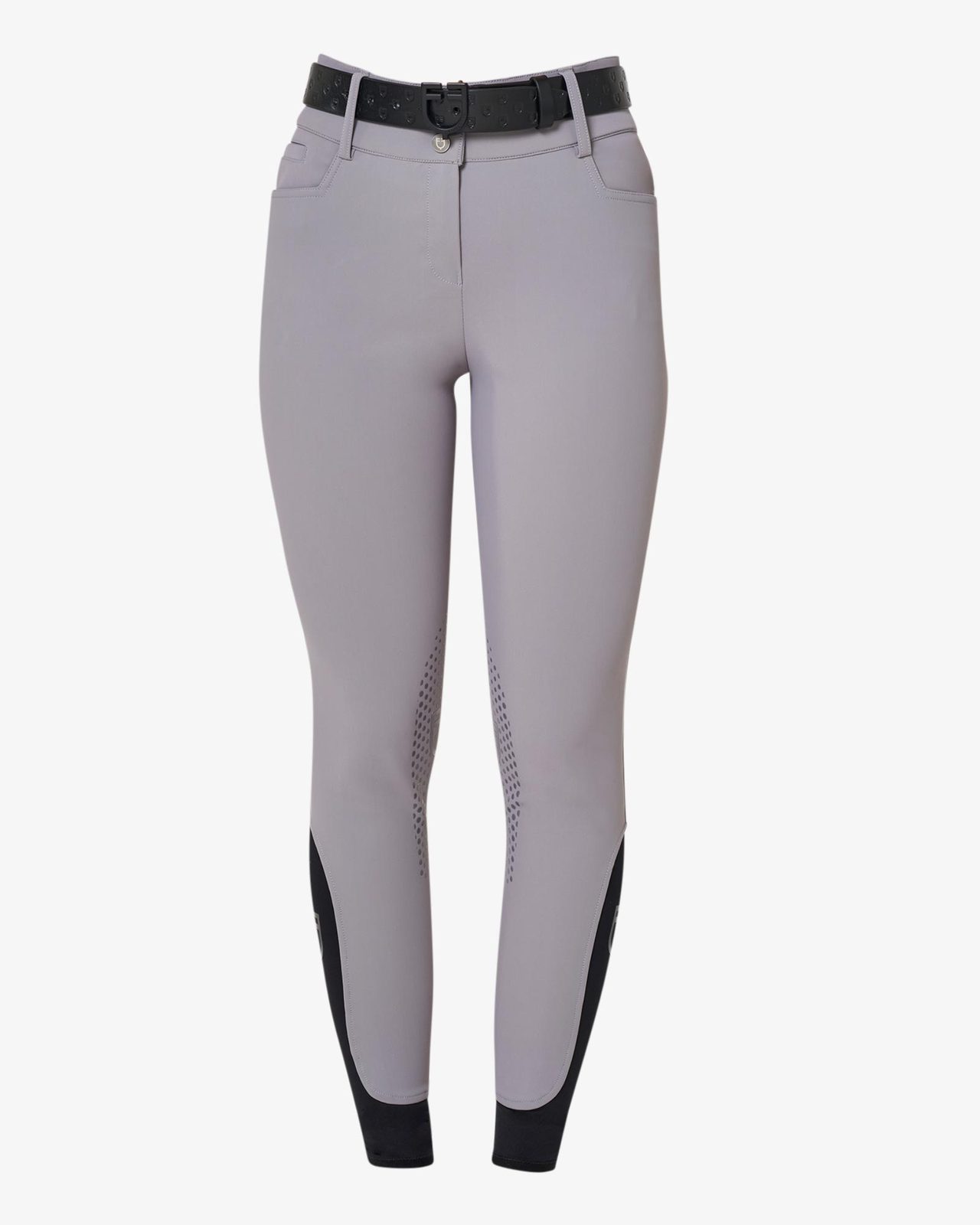 Women's high-waisted breeches with rhinestone logo