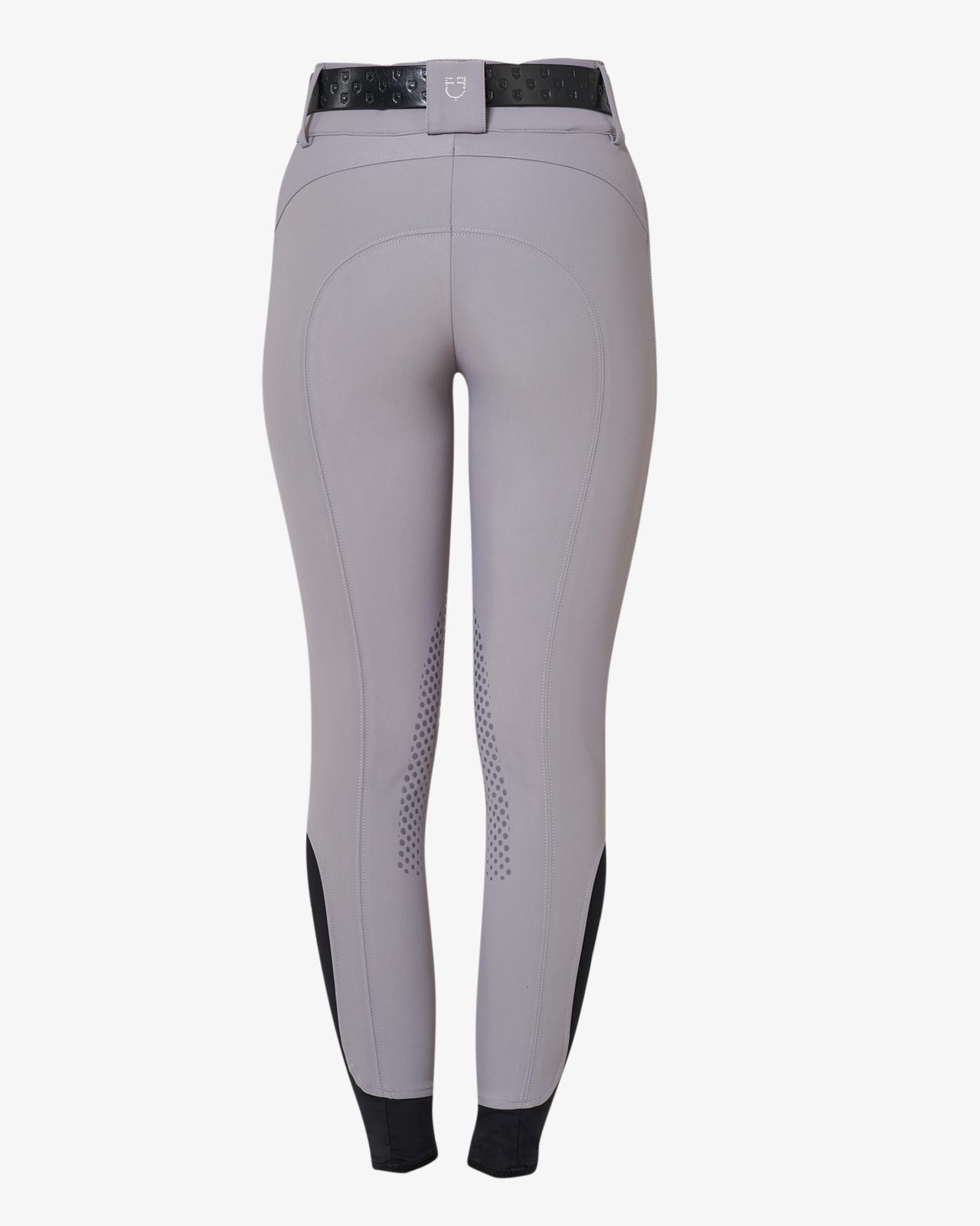 Women's high-waisted breeches with rhinestone logo