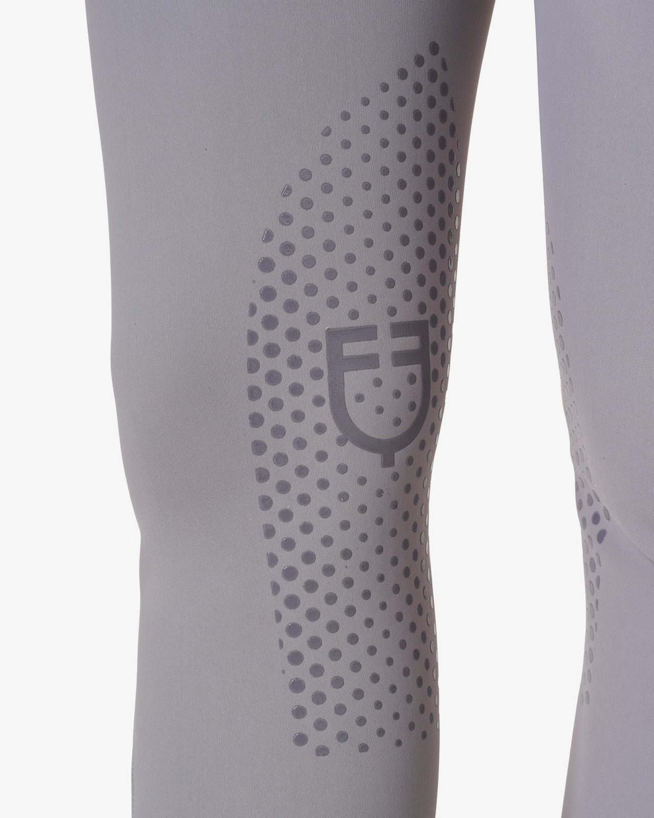 Women's high-waisted breeches with rhinestone logo