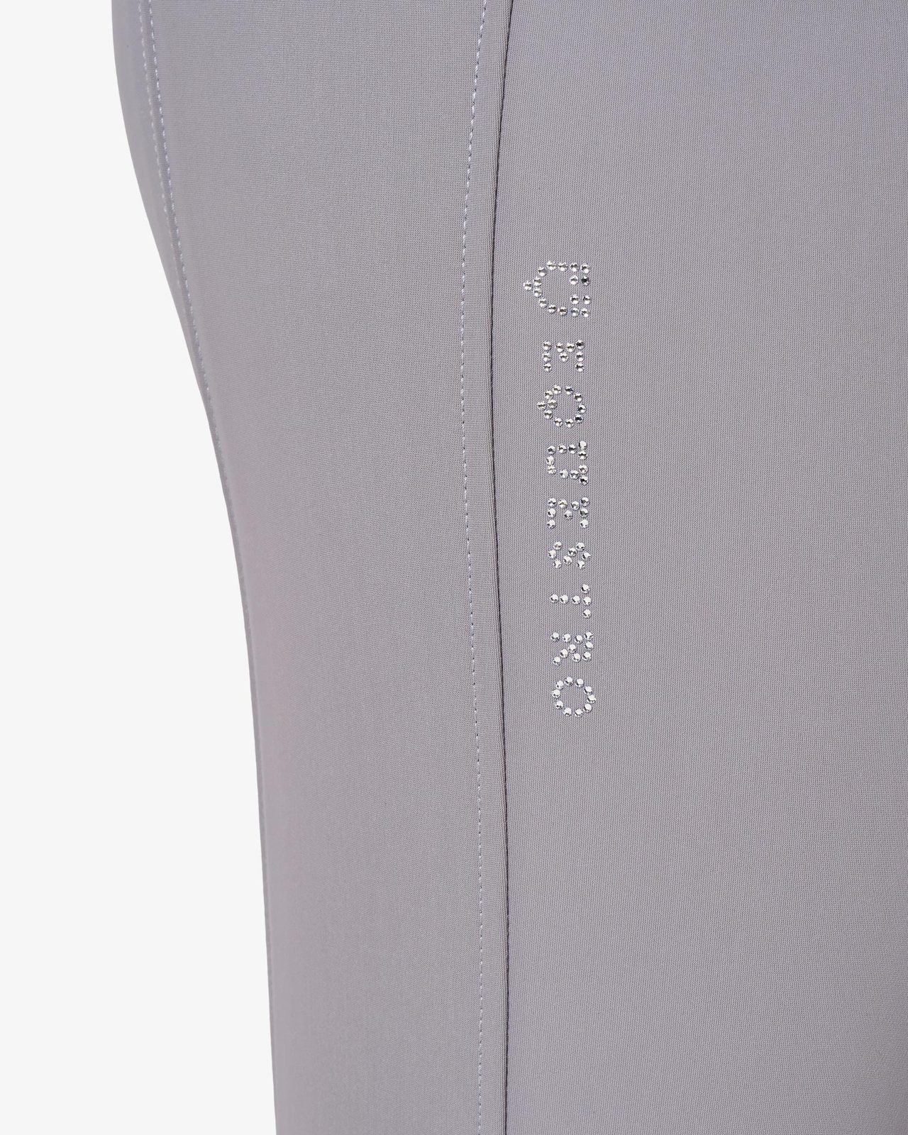 Women's high-waisted breeches with rhinestone logo