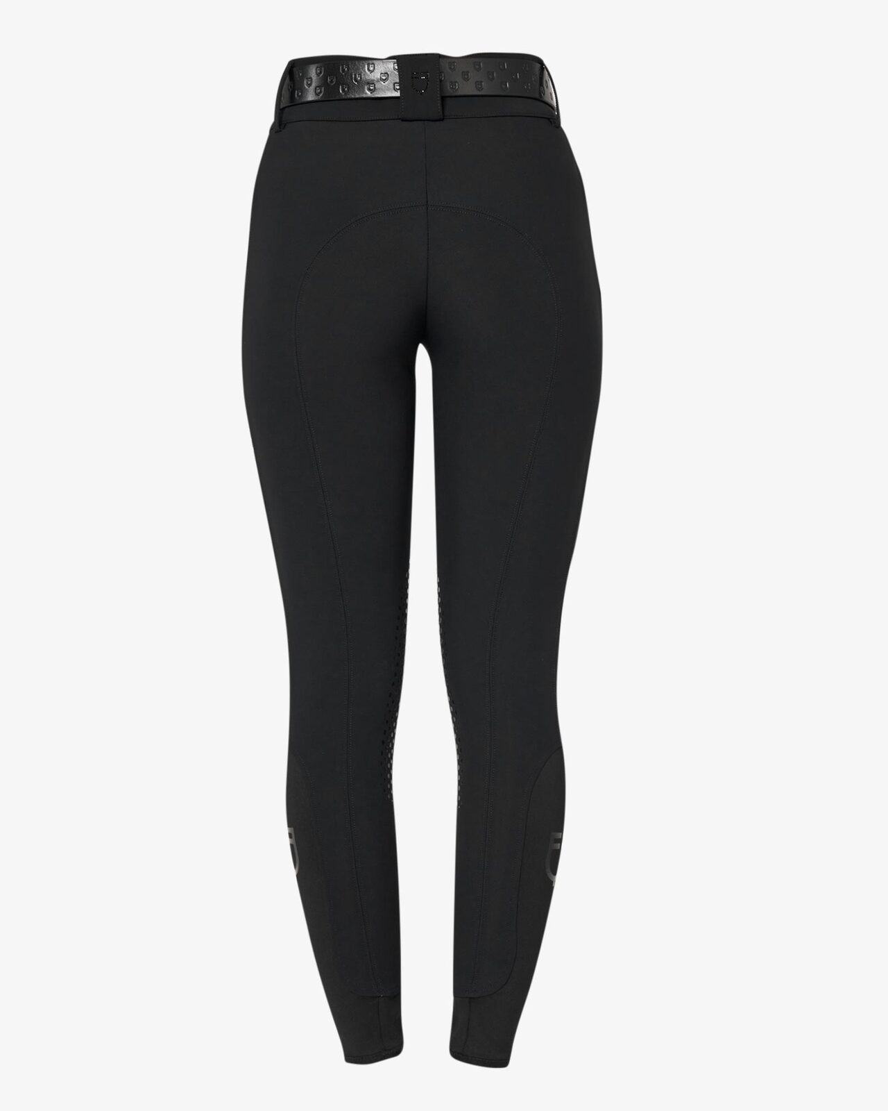 Women's high-waisted breeches with rhinestone logo