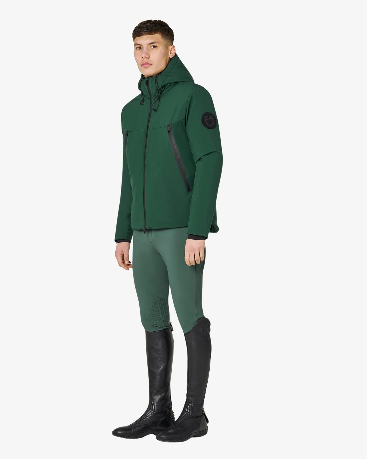 Men's waterproof and windproof jacket in nylon