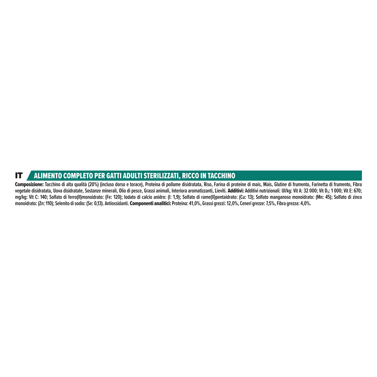 PP DC Sterilised Adult 1+ RENAL PLUS, Ricco in Tacchino 10kg