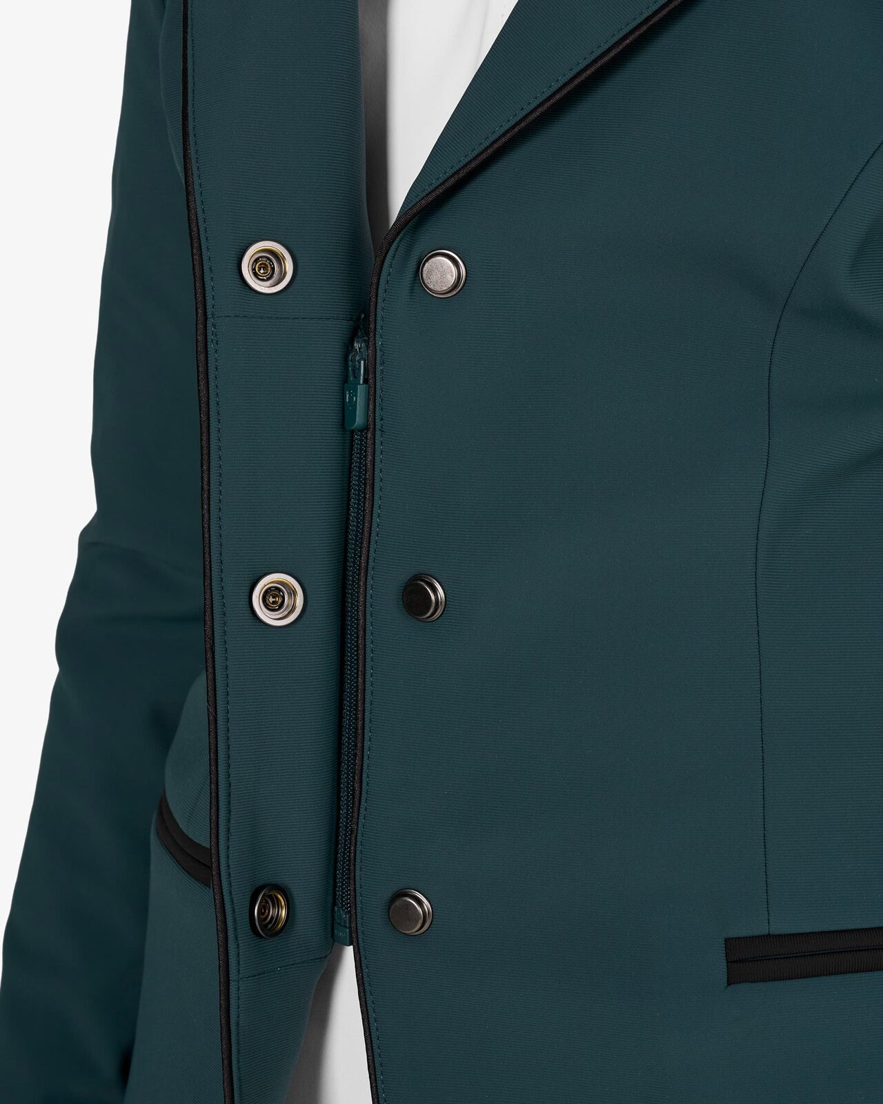 Kids' unisex competition jacket with zip and buttons