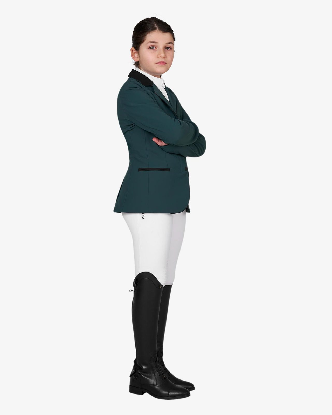 Kids' unisex competition jacket with zip and buttons