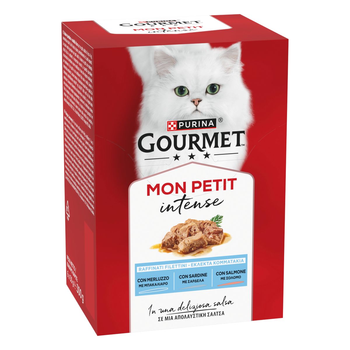 GOURMET® Mon Petit  - Delicate creazioni con Pesce in piccole porzioni (Merluzzo, Salmone, Sardine) 6x50g