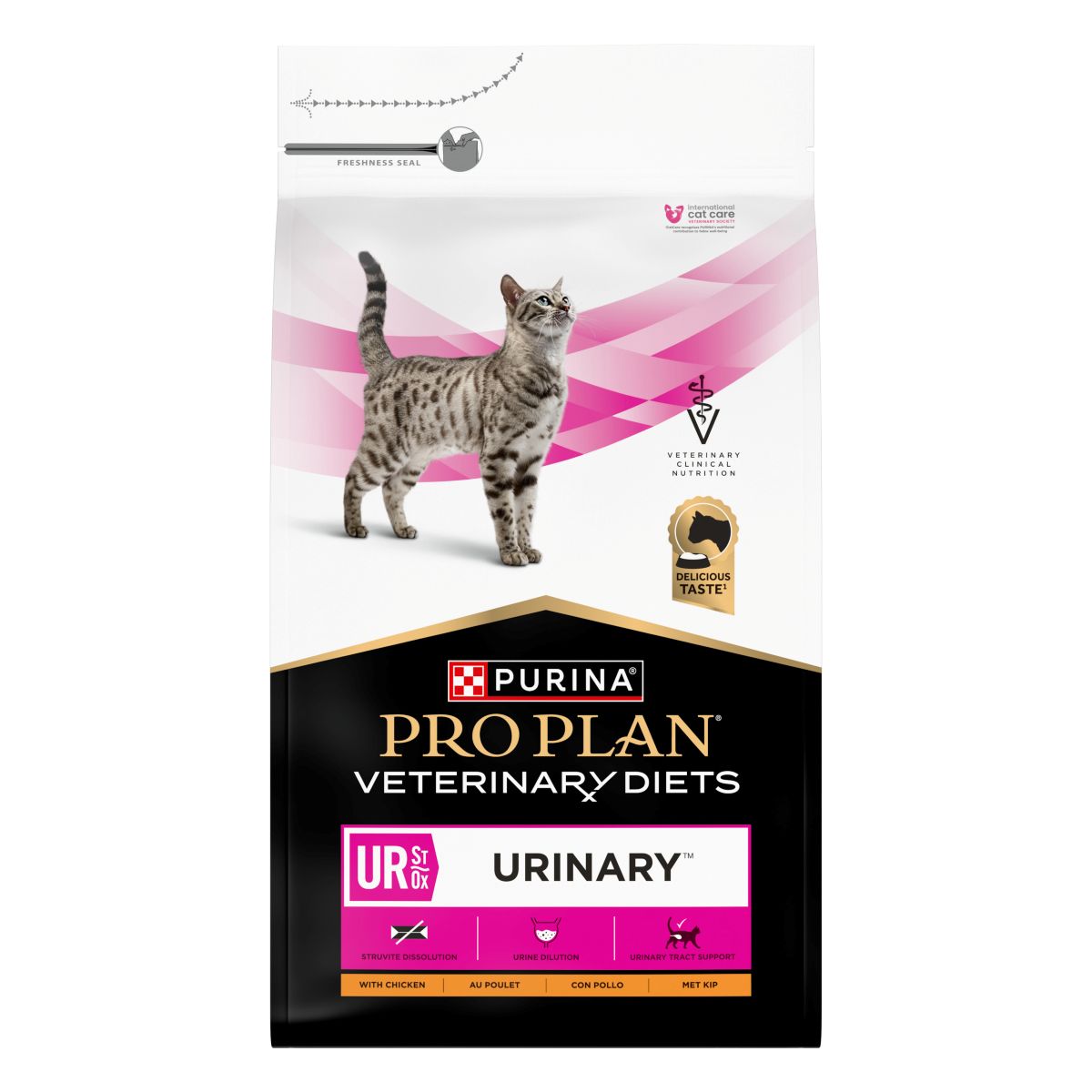 PURINA PRO PLAN® VETERINARY DIETS secco gatto UR Urinary St/Ox con Pollo