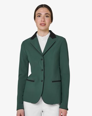 Women's competition jacket with zip and buttons