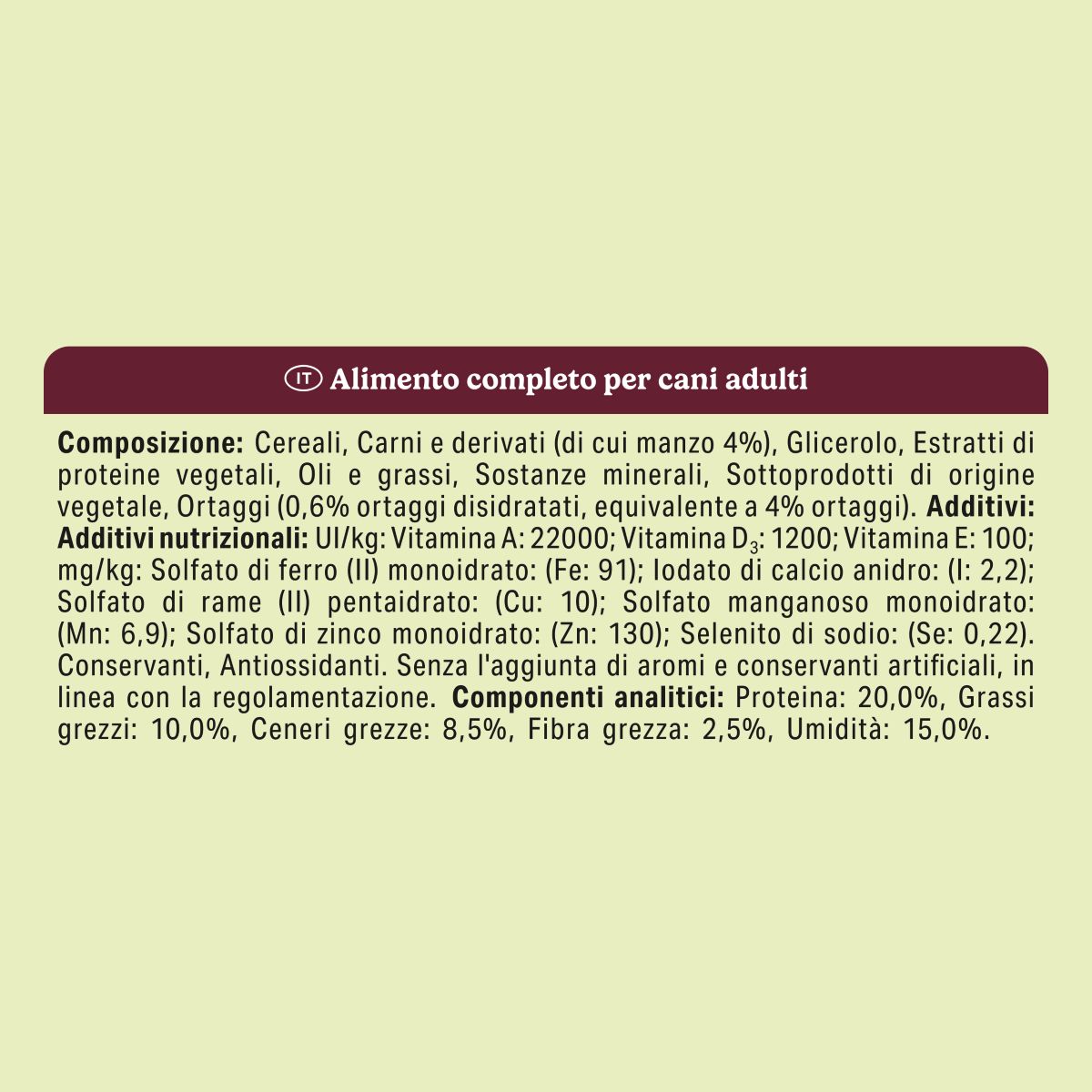 PURINA FRISKIES® NutriSoft crocchette per cani adulti con Manzo e Verdure