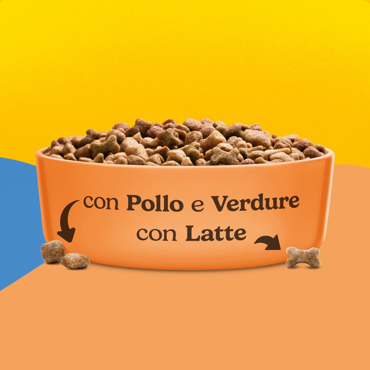 PURINA FRISKIES® Junior crocchette per cani con Pollo, Verdure e con Latte