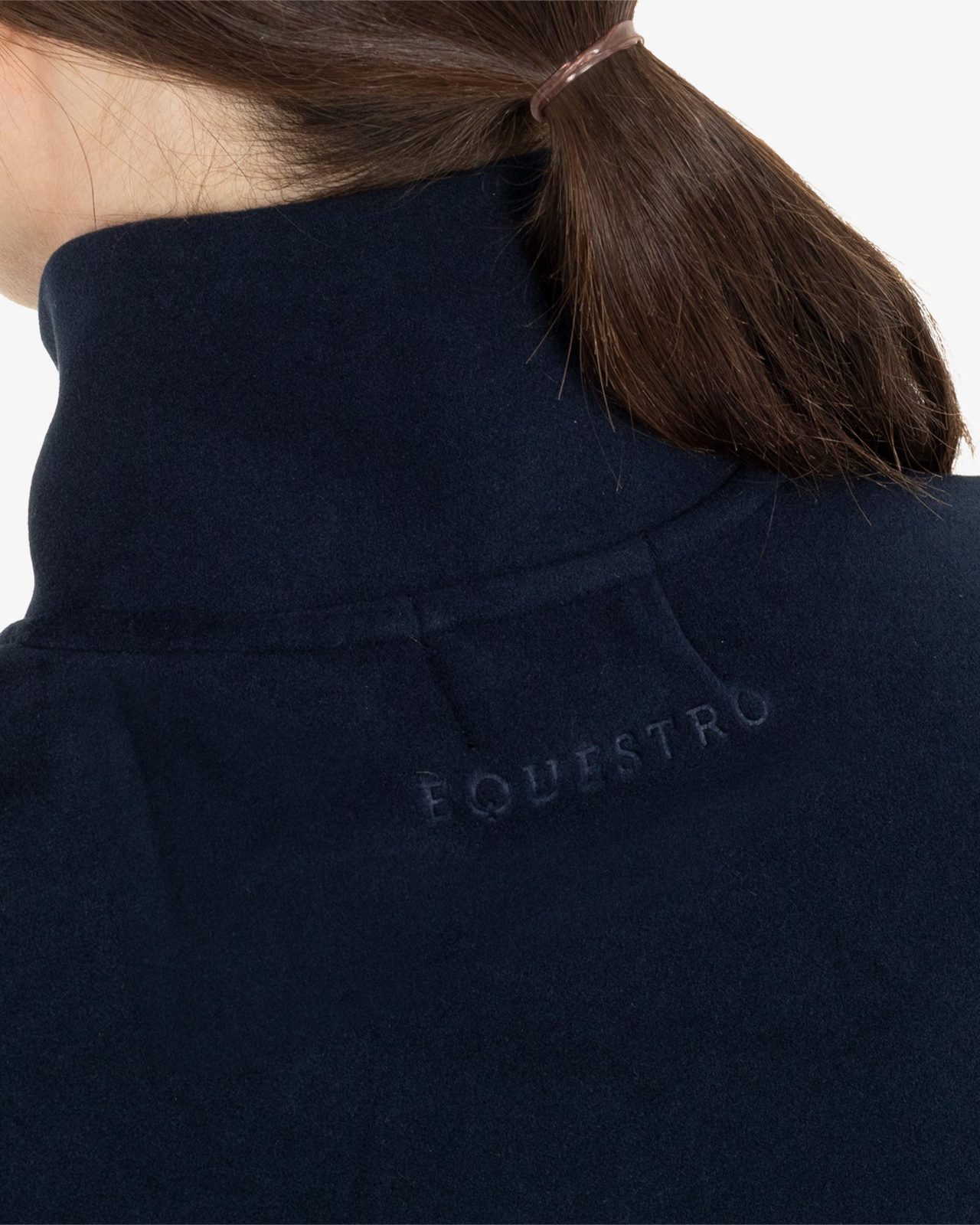 Women’s high-neck fleece sweatshirt with 3/4 zip