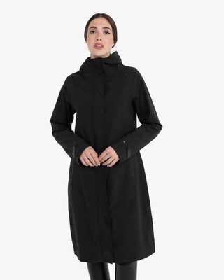 Women’s long softshell with rear opening