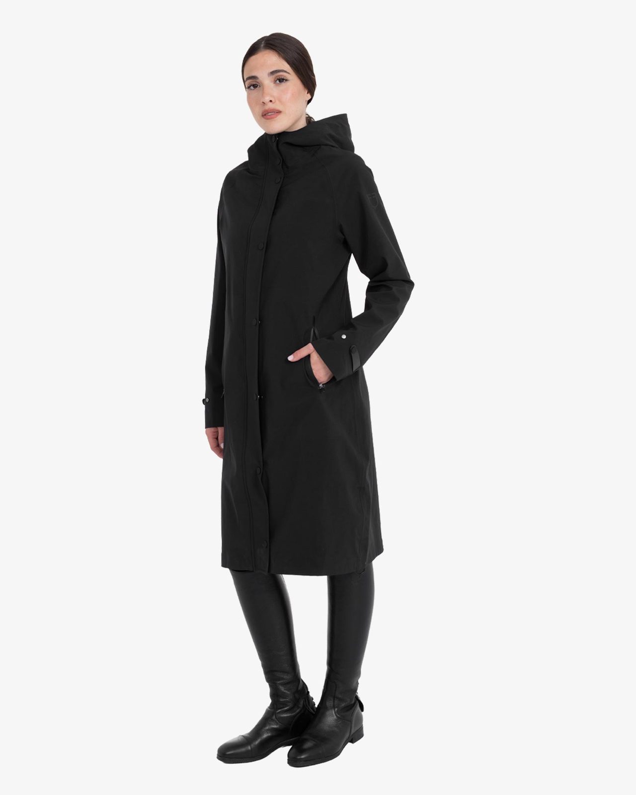 Women’s long softshell with rear opening