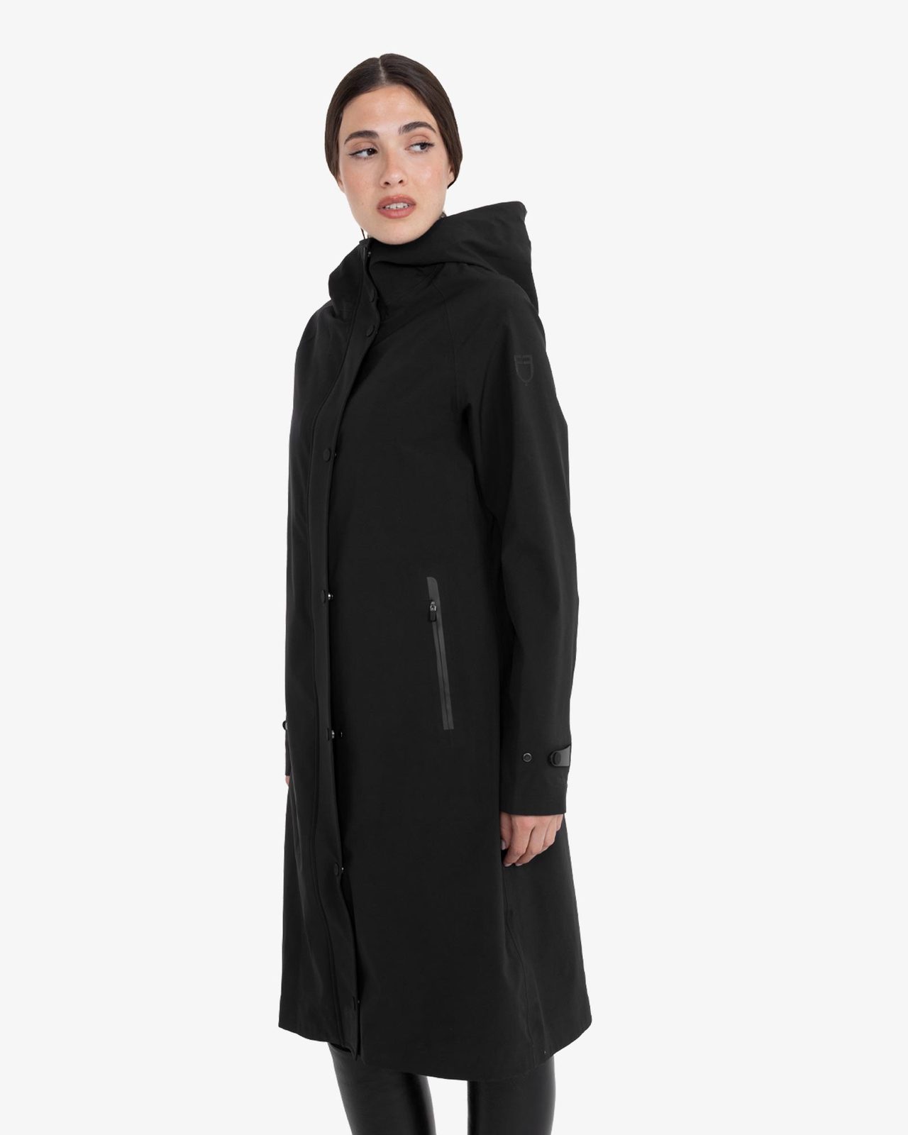 Women’s long softshell with rear opening
