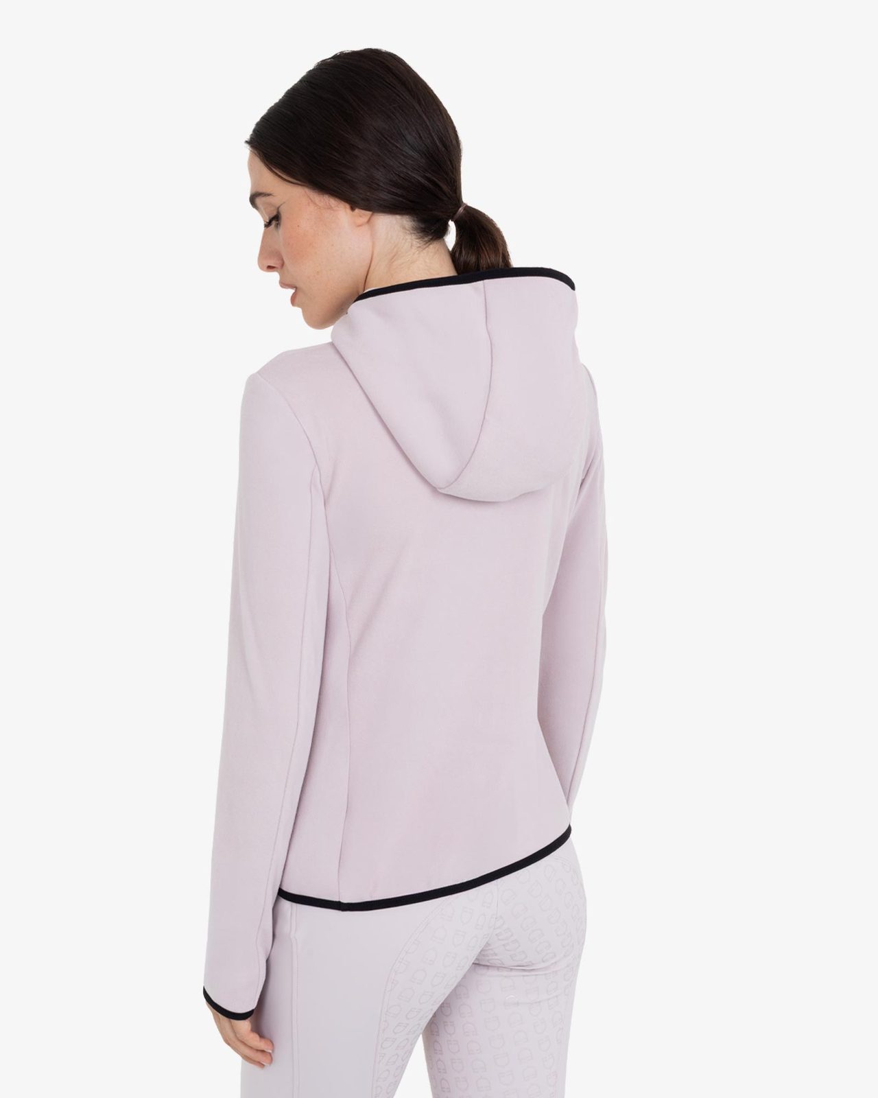 Women's fleece zip-up sweatshirt