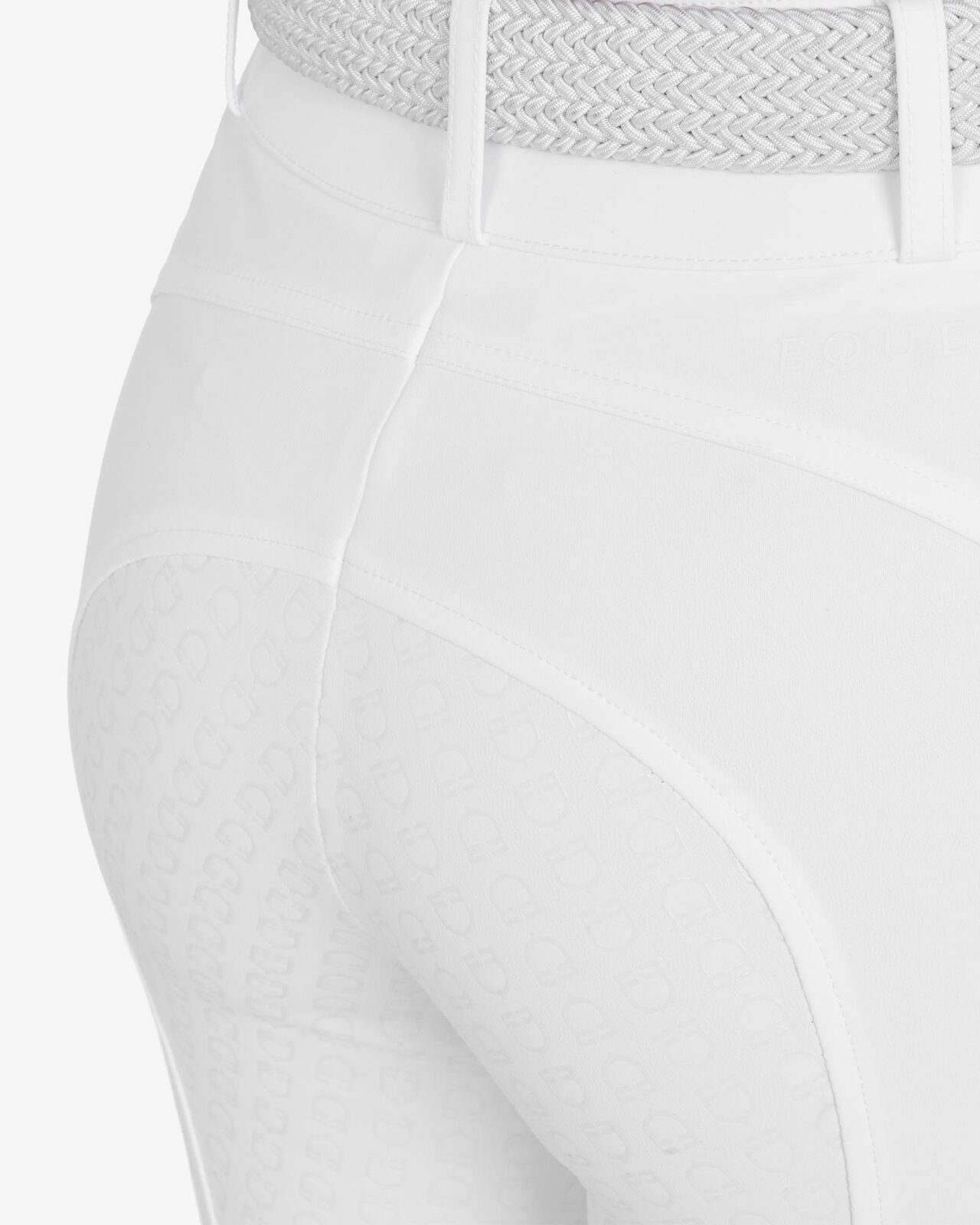 Women's high-waisted full grip breeches in bi-stretch fabric