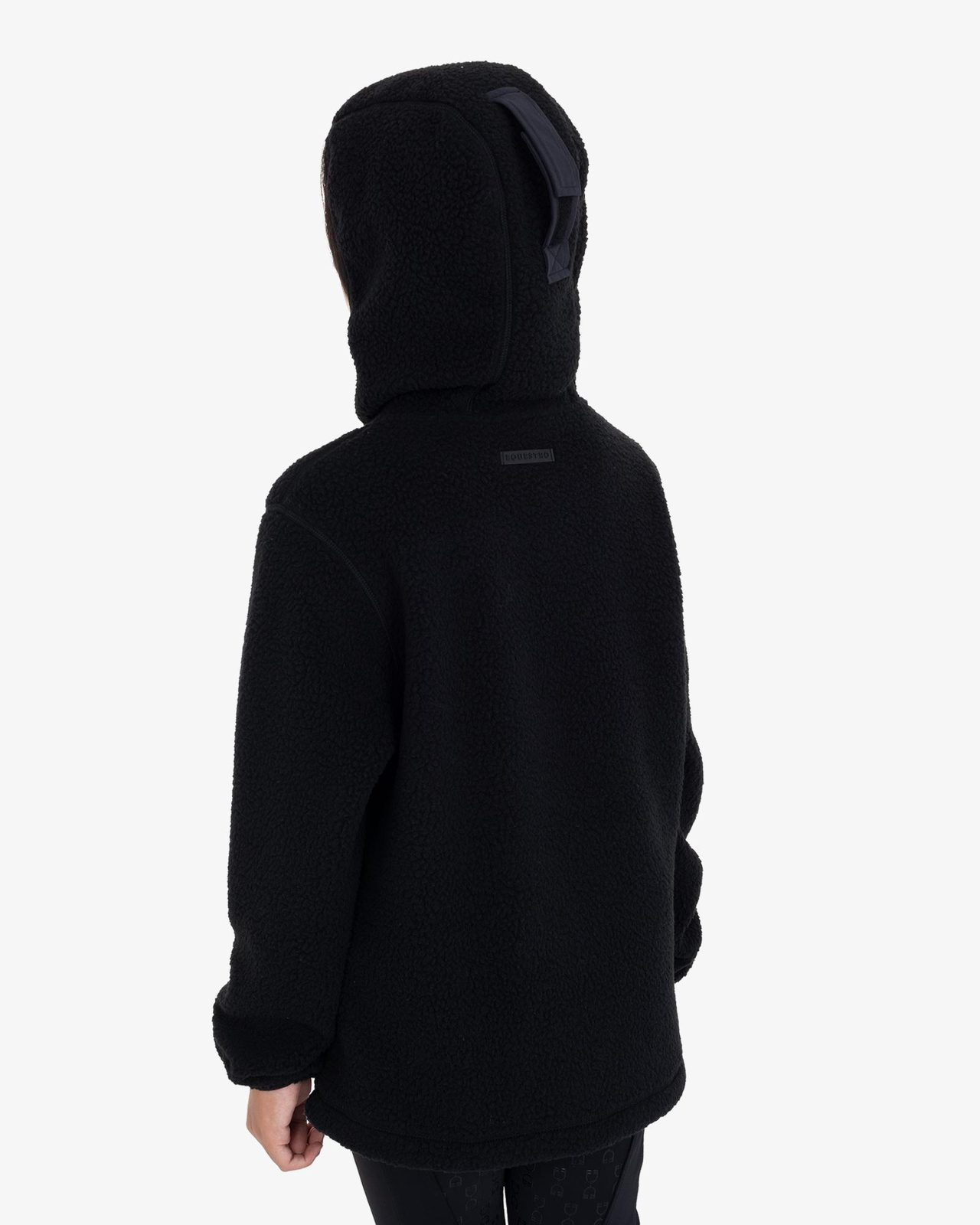 Kids' unisex teddy fleece hooded sweatshirt with zip