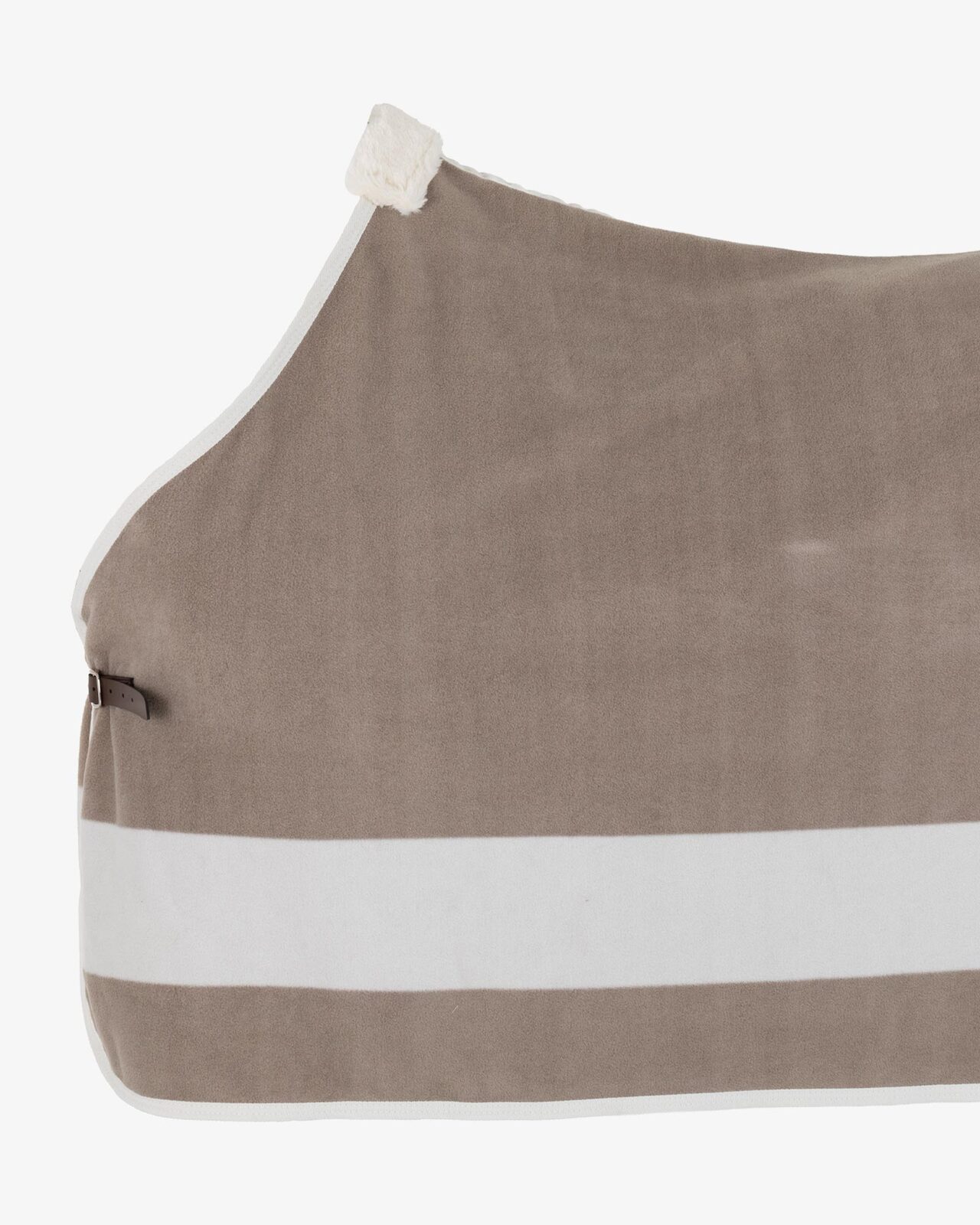 Fleece rug with contrasting details