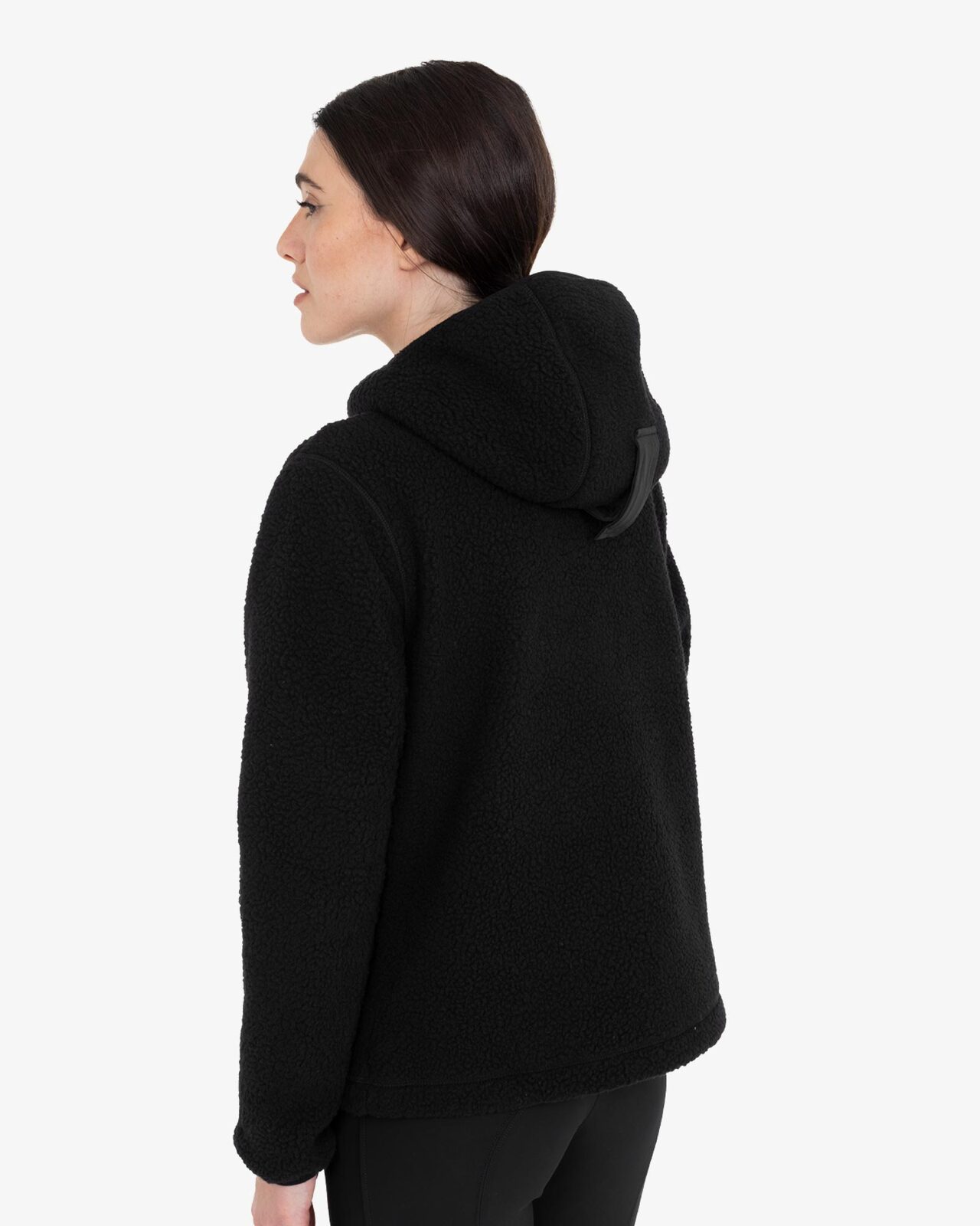 Women's teddy fleece hoodie with zip