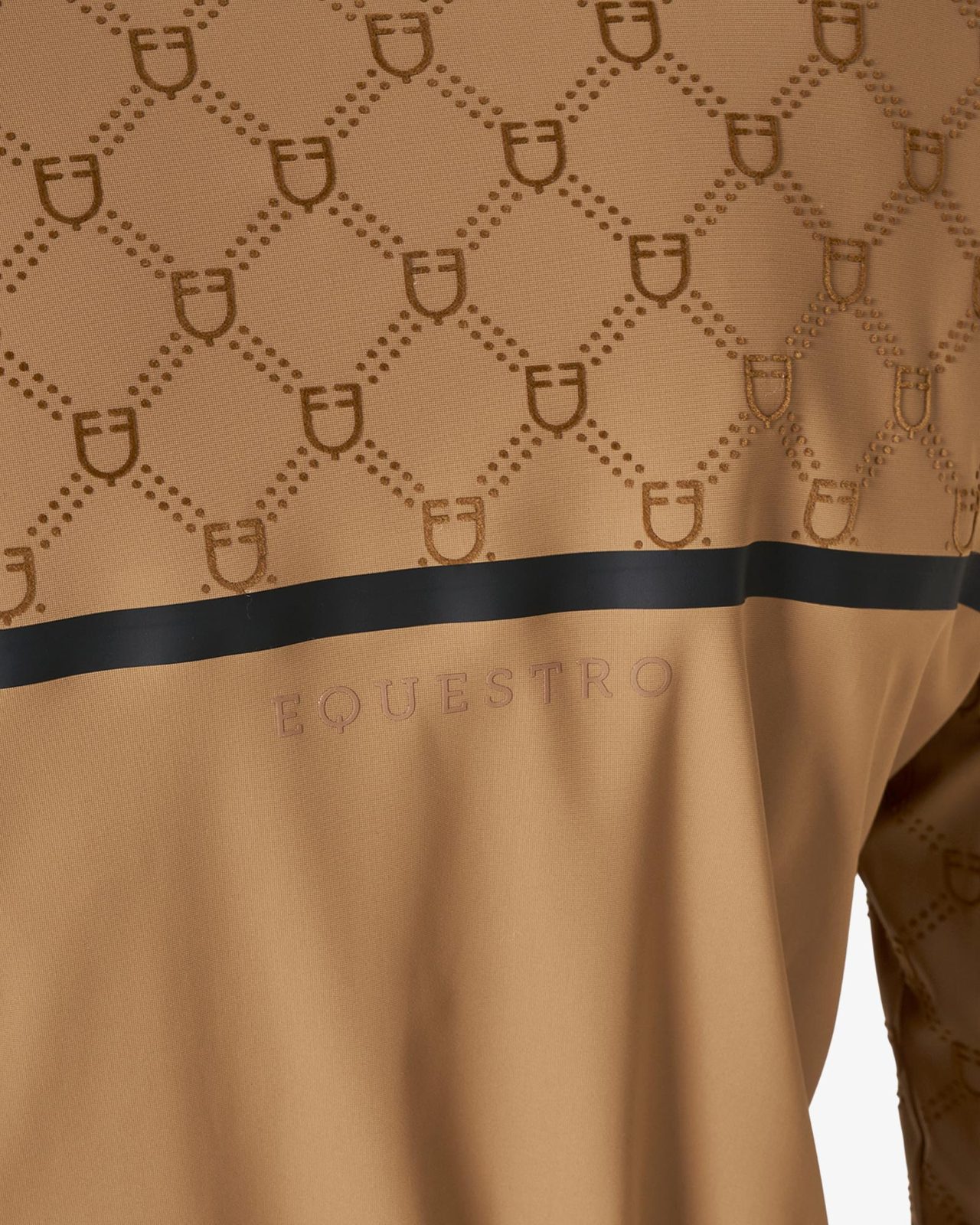 Women’s long-sleeved monogram print training polo shirt
