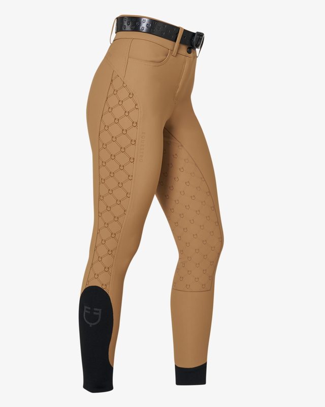 Women's high-waisted monogram full grip breeches