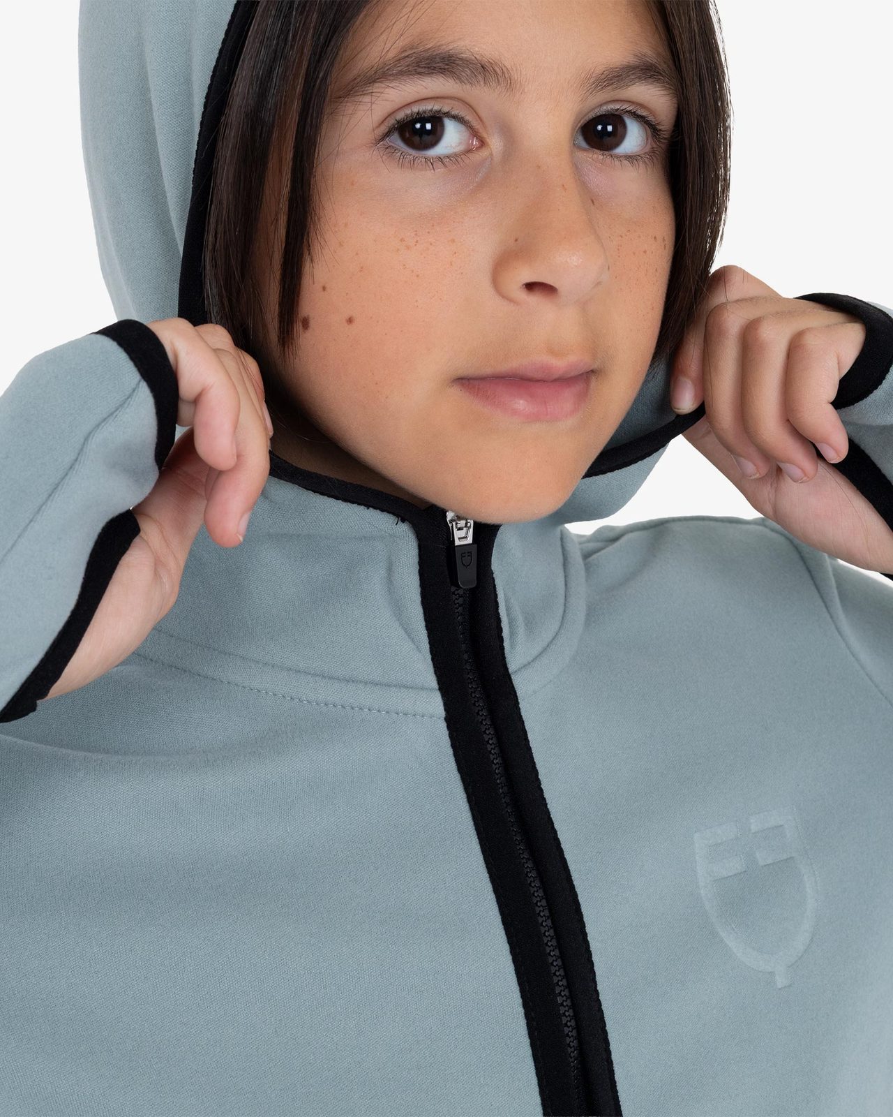 Kids' unisex fleece zip-up hoodie