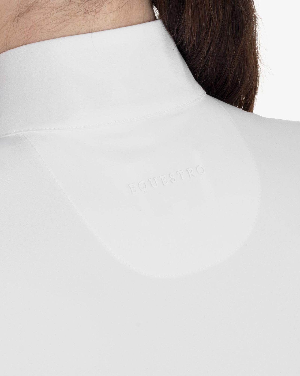 Women's competition polo shirt in winter technical fabric