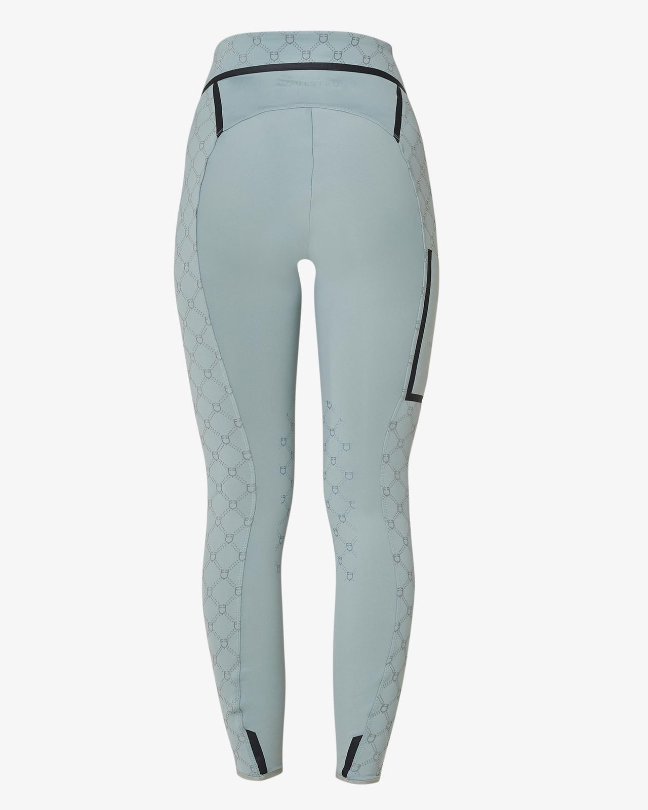 Women's high-waisted leggings in technical monogram fabric