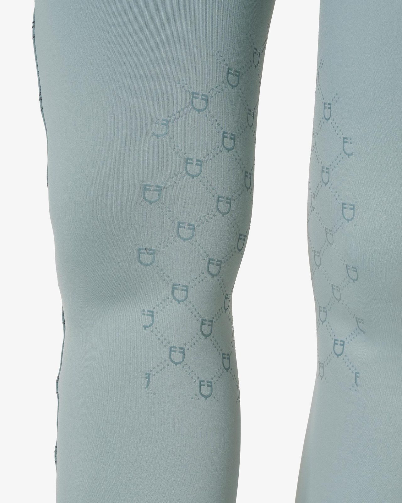 Women's high-waisted leggings in technical monogram fabric