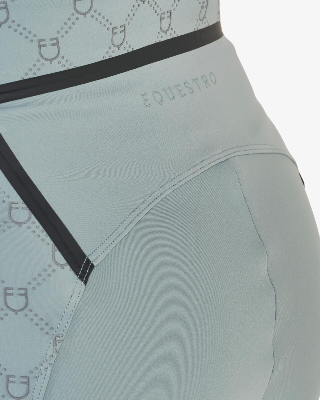 Women's high-waisted leggings in technical monogram fabric