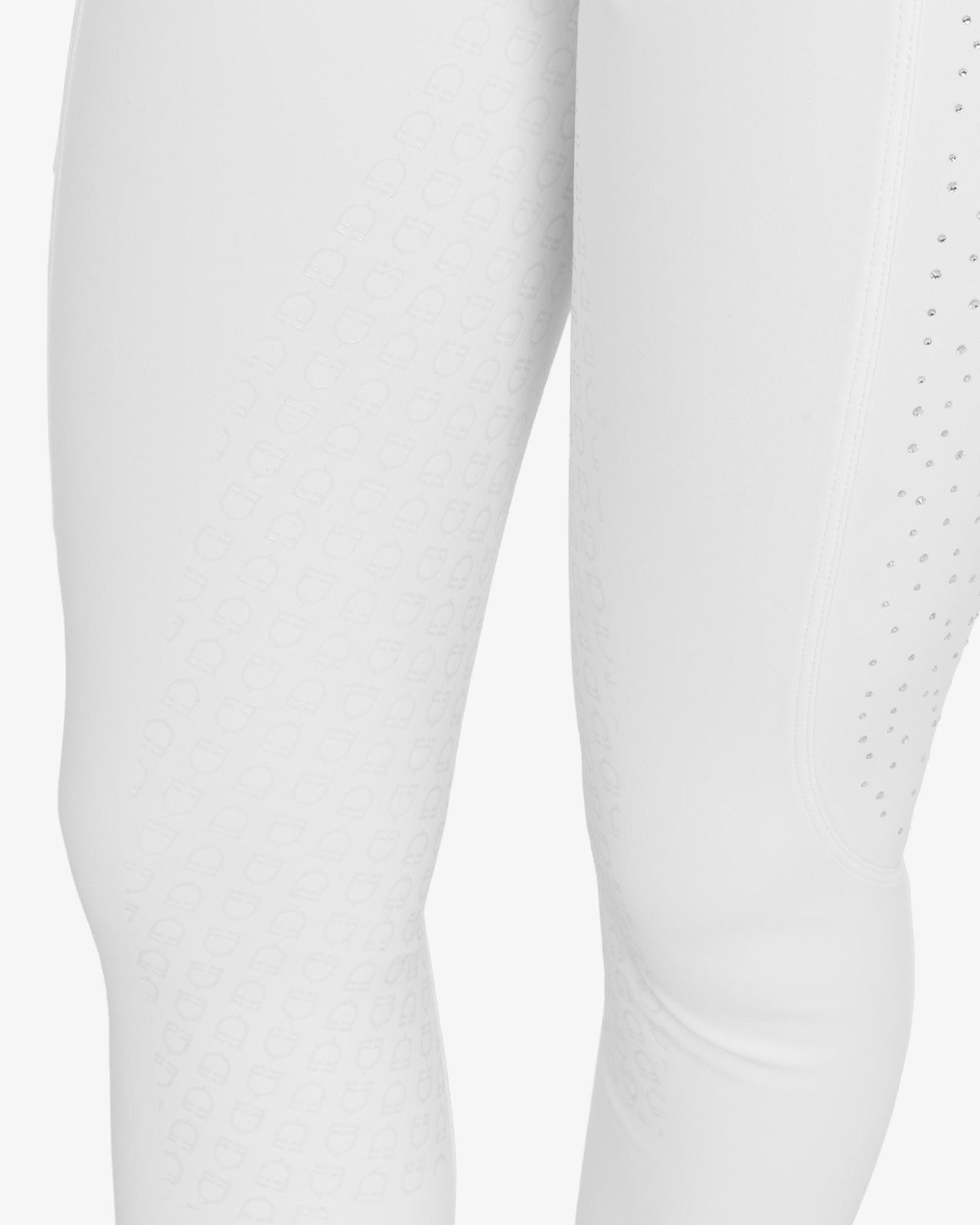 Women's high-waisted full grip breeches with rhinestones