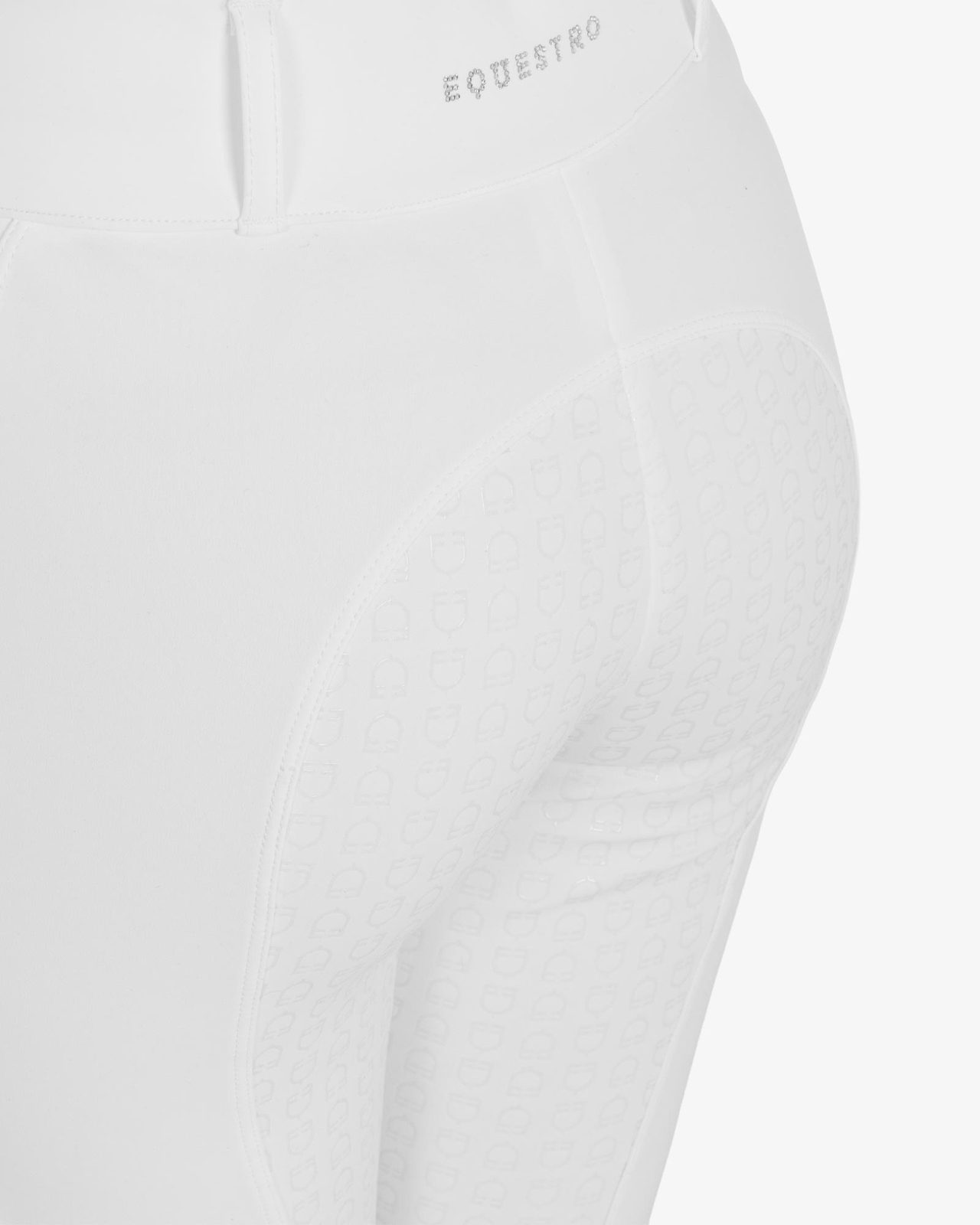 Women's high-waisted full grip breeches with rhinestones