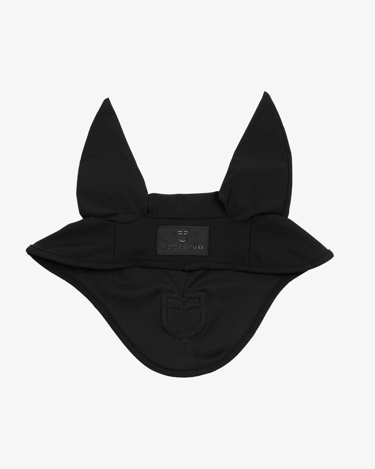 Technical fly veil with contrasting logo