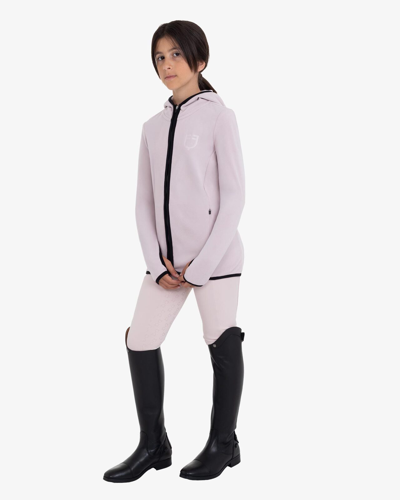 Kids' unisex fleece zip-up hoodie