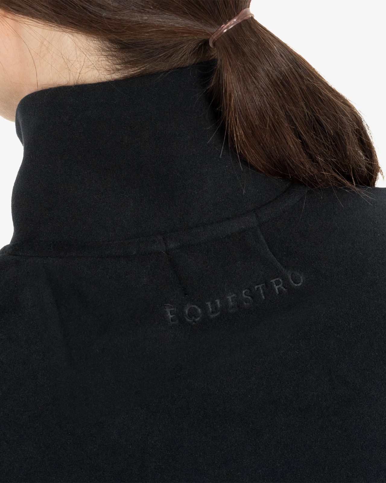 Women’s high-neck fleece sweatshirt with 3/4 zip
