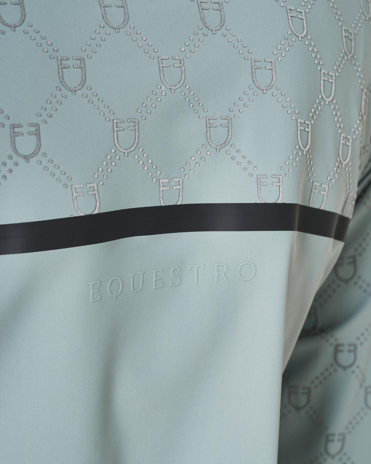 Women’s long-sleeved monogram print training polo shirt