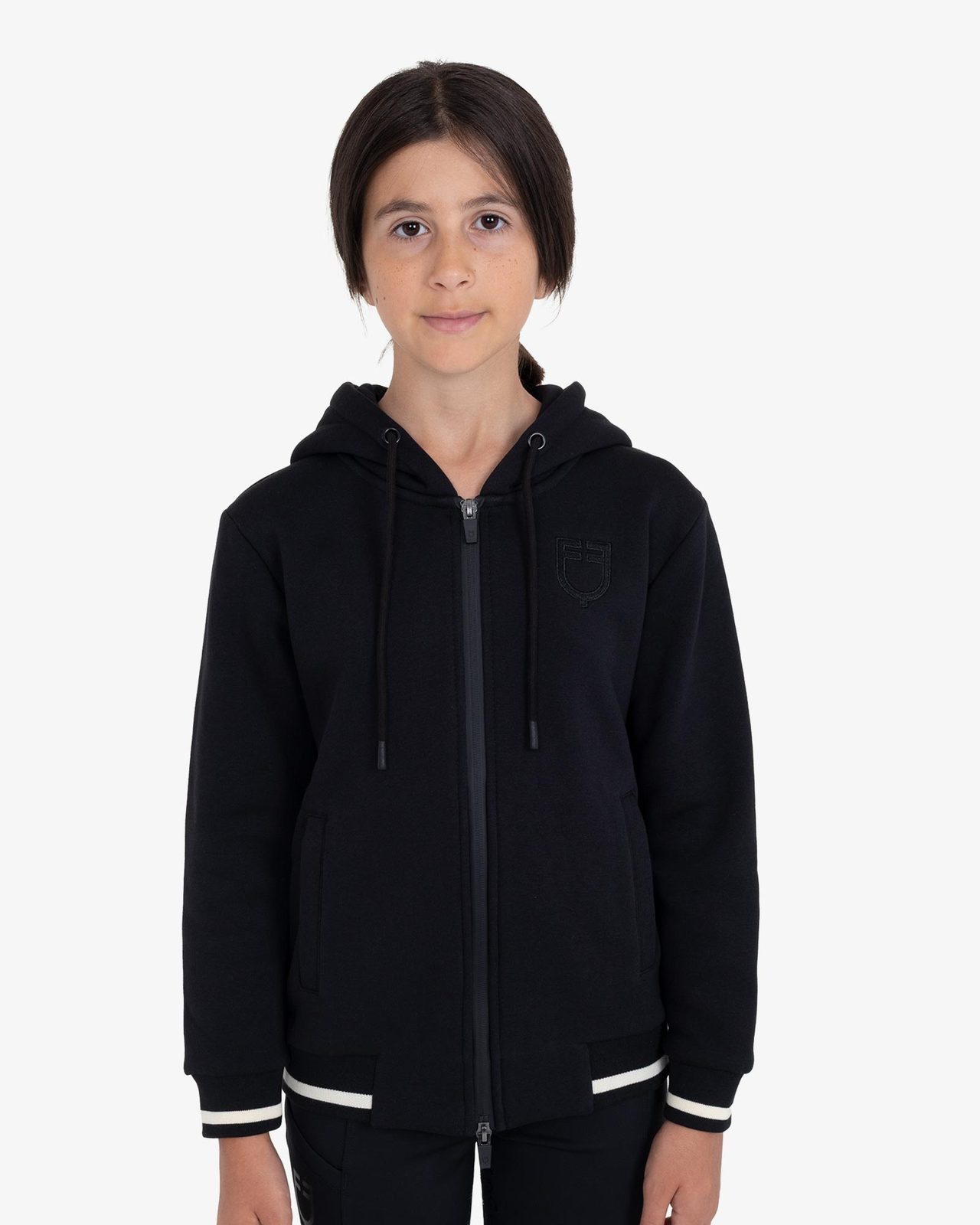Kids' unisex hoodie with front zip