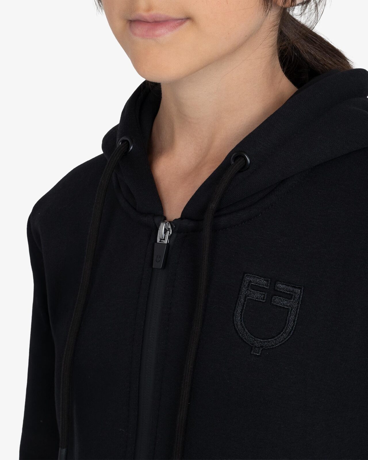 Kids' unisex hoodie with front zip