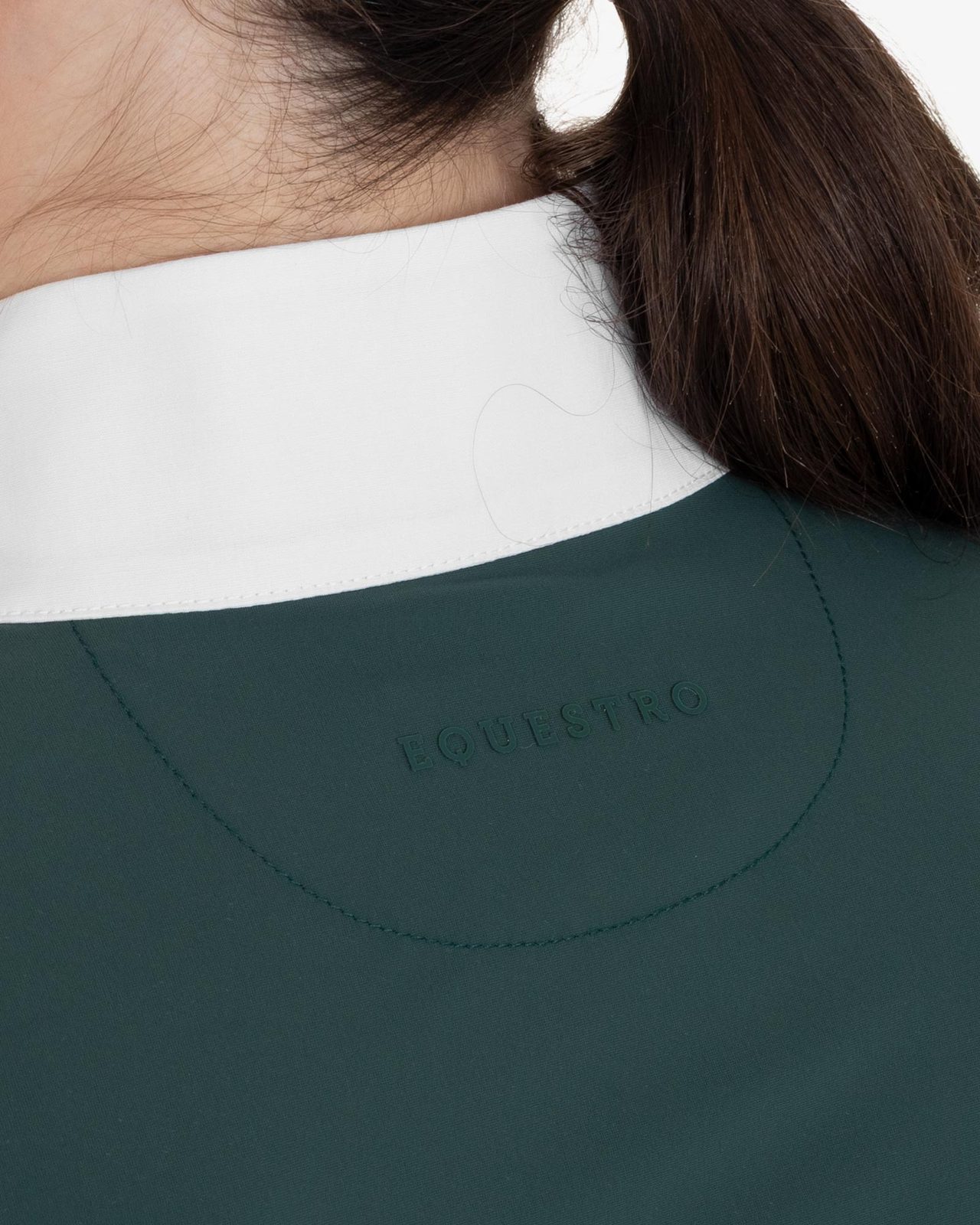 Women’s perforated long-sleeved competition polo shirt