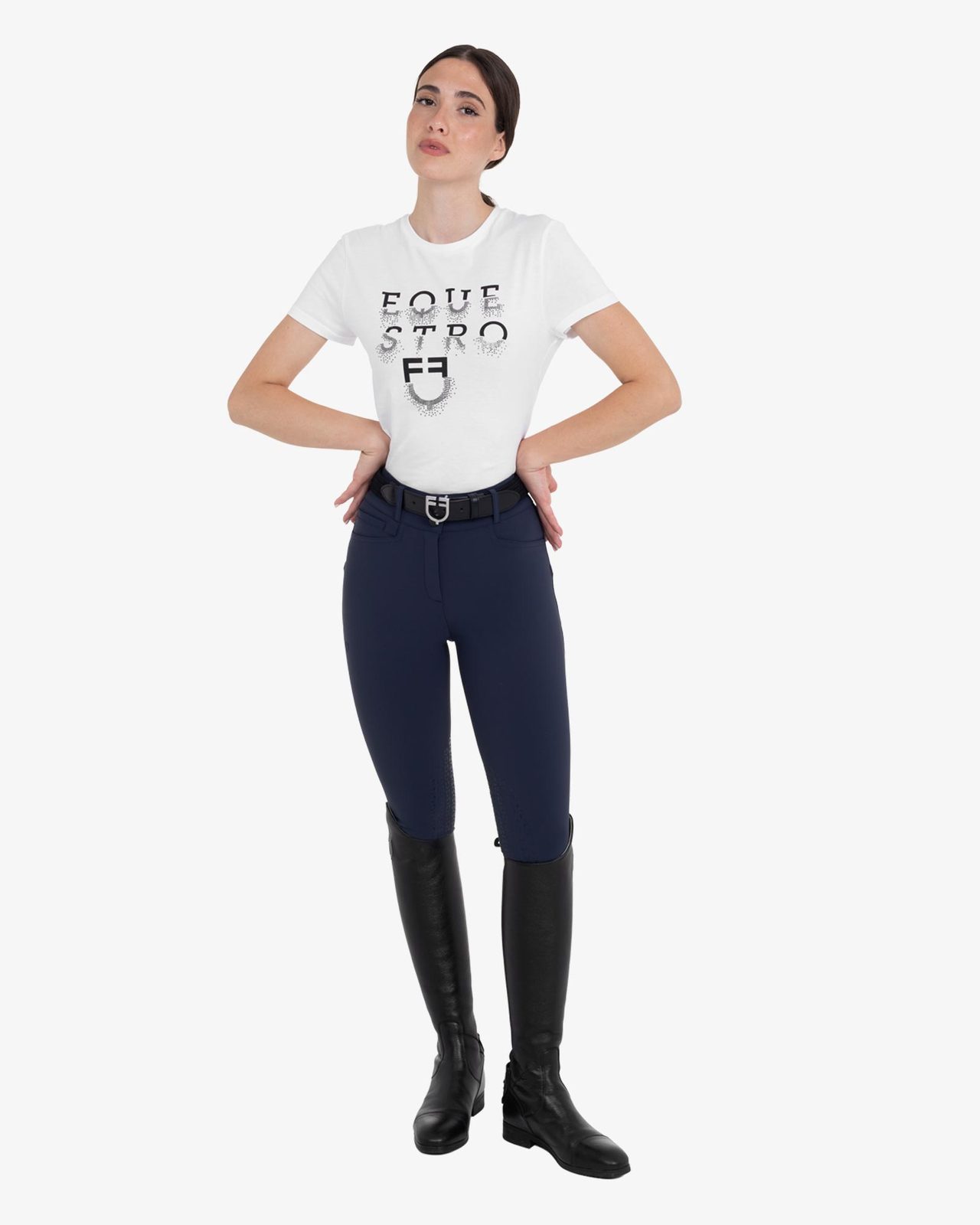 Women's high-waisted knee grip breeches