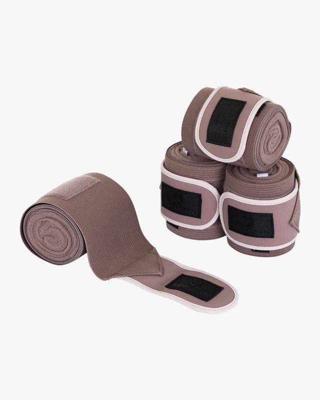 Fleece working bandages with elastic