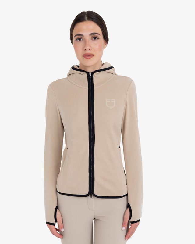 Women's fleece zip-up sweatshirt