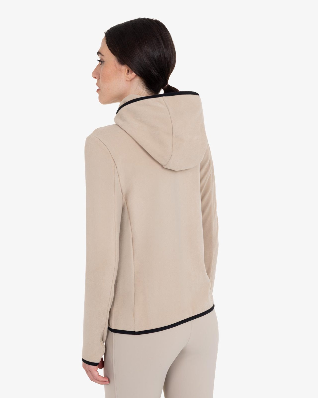 Women's fleece zip-up sweatshirt