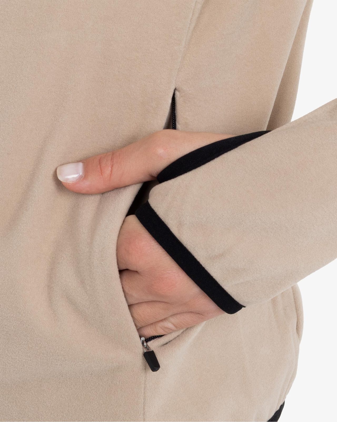 Women's fleece zip-up sweatshirt