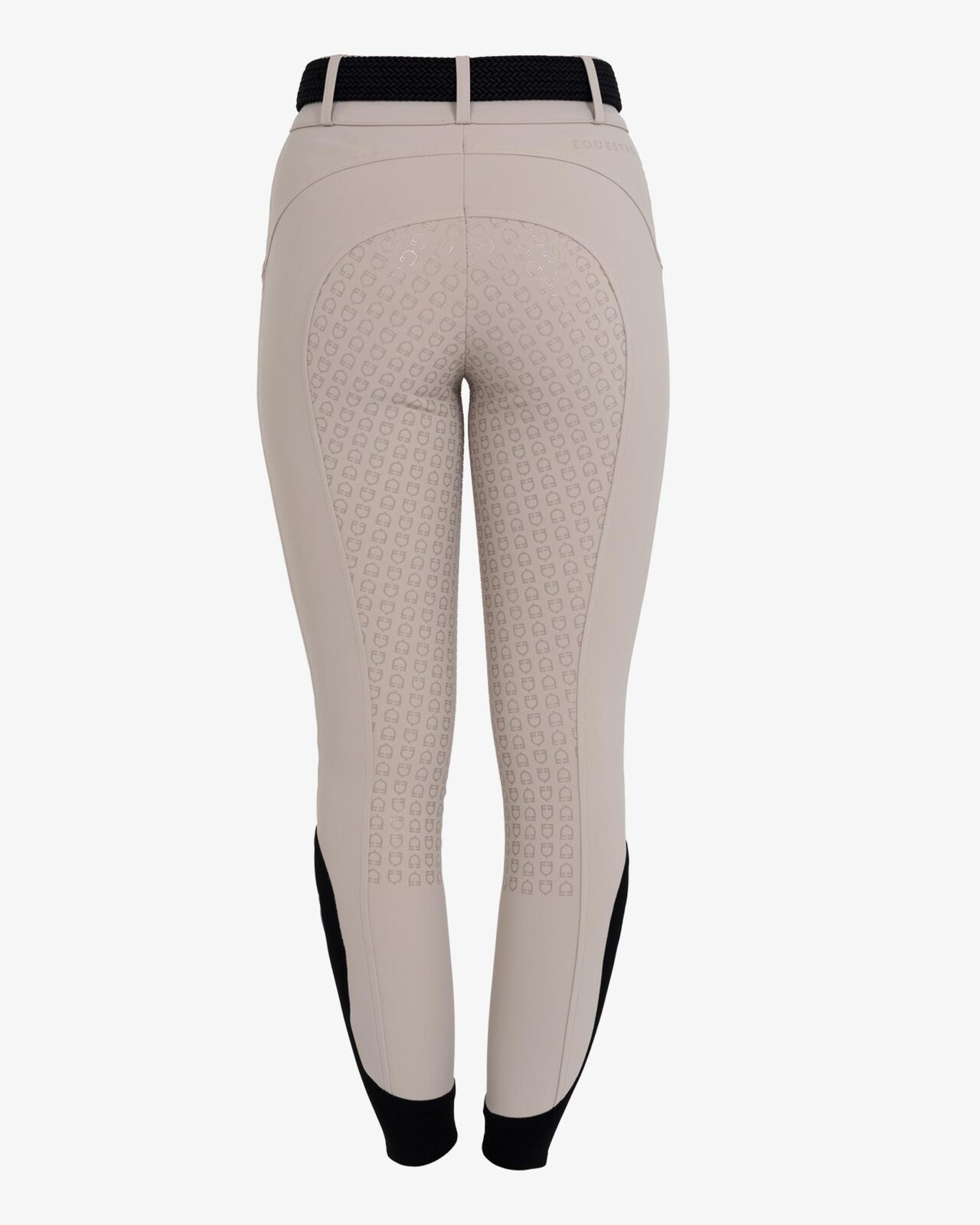 Women's high-waisted full grip breeches in bi-stretch fabric