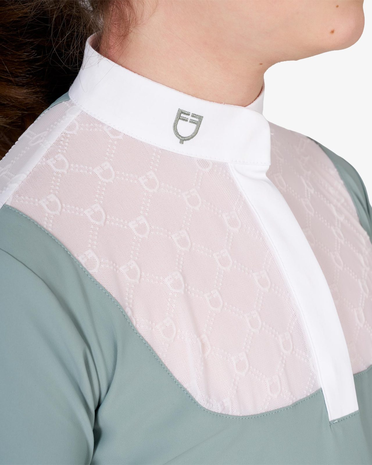 Girls’ competition polo shirt with tulle