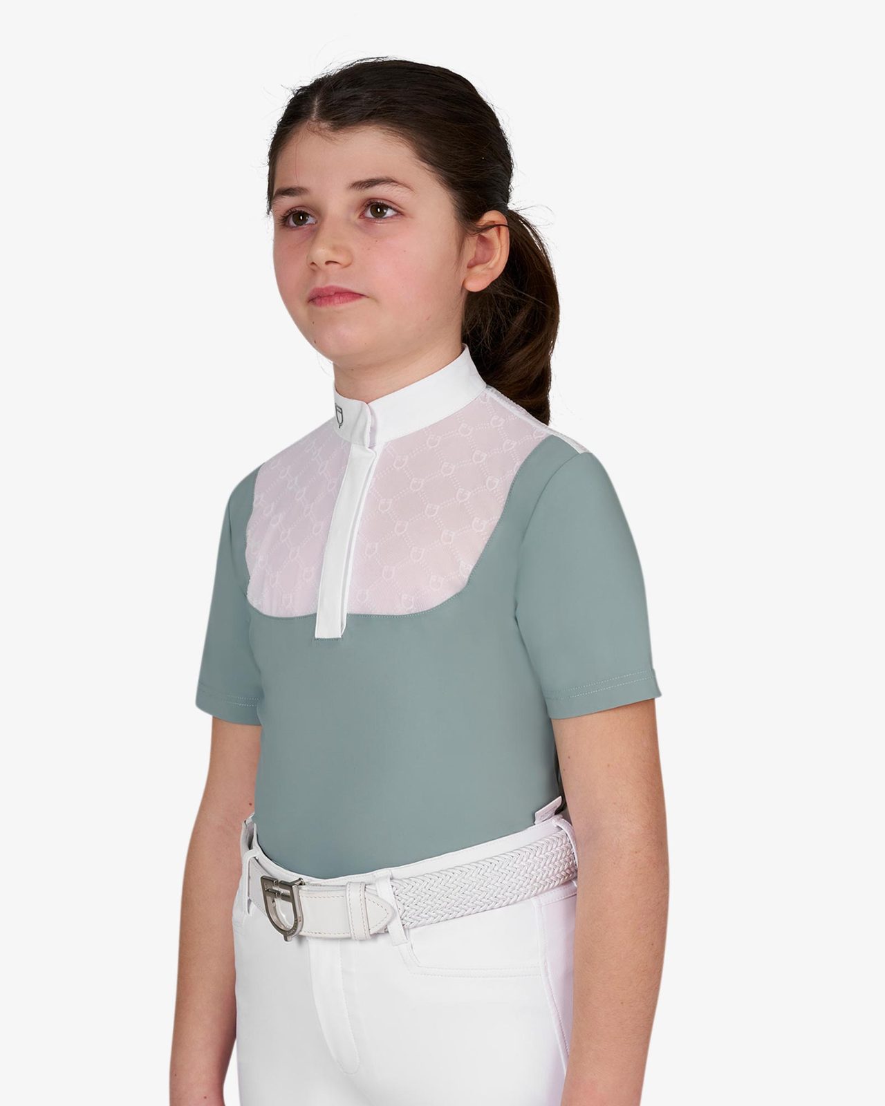 Girls’ competition polo shirt with tulle