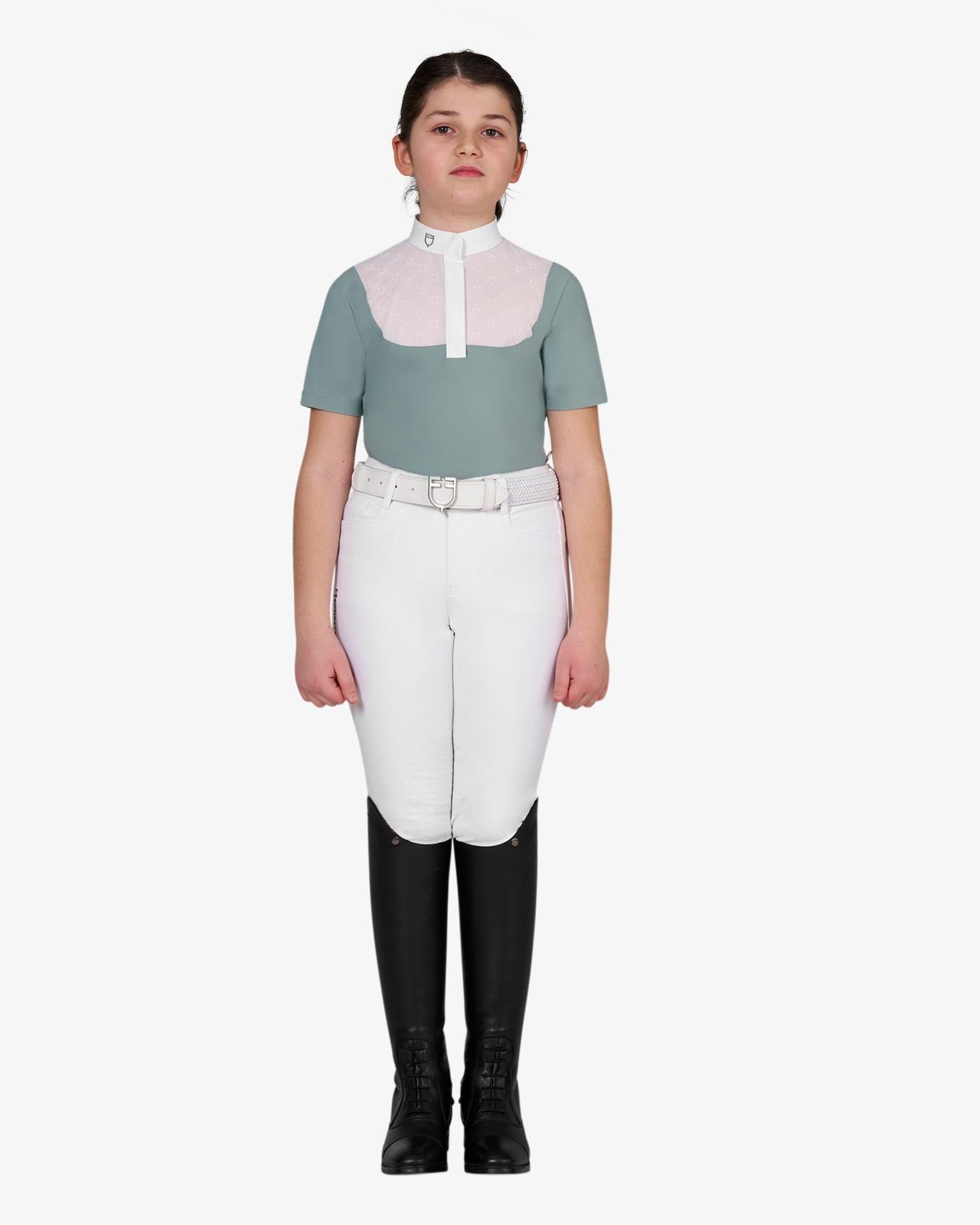 Girls’ competition polo shirt with tulle